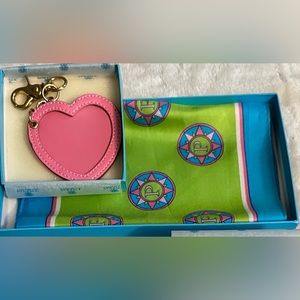 Parazul bag charm and scarf set